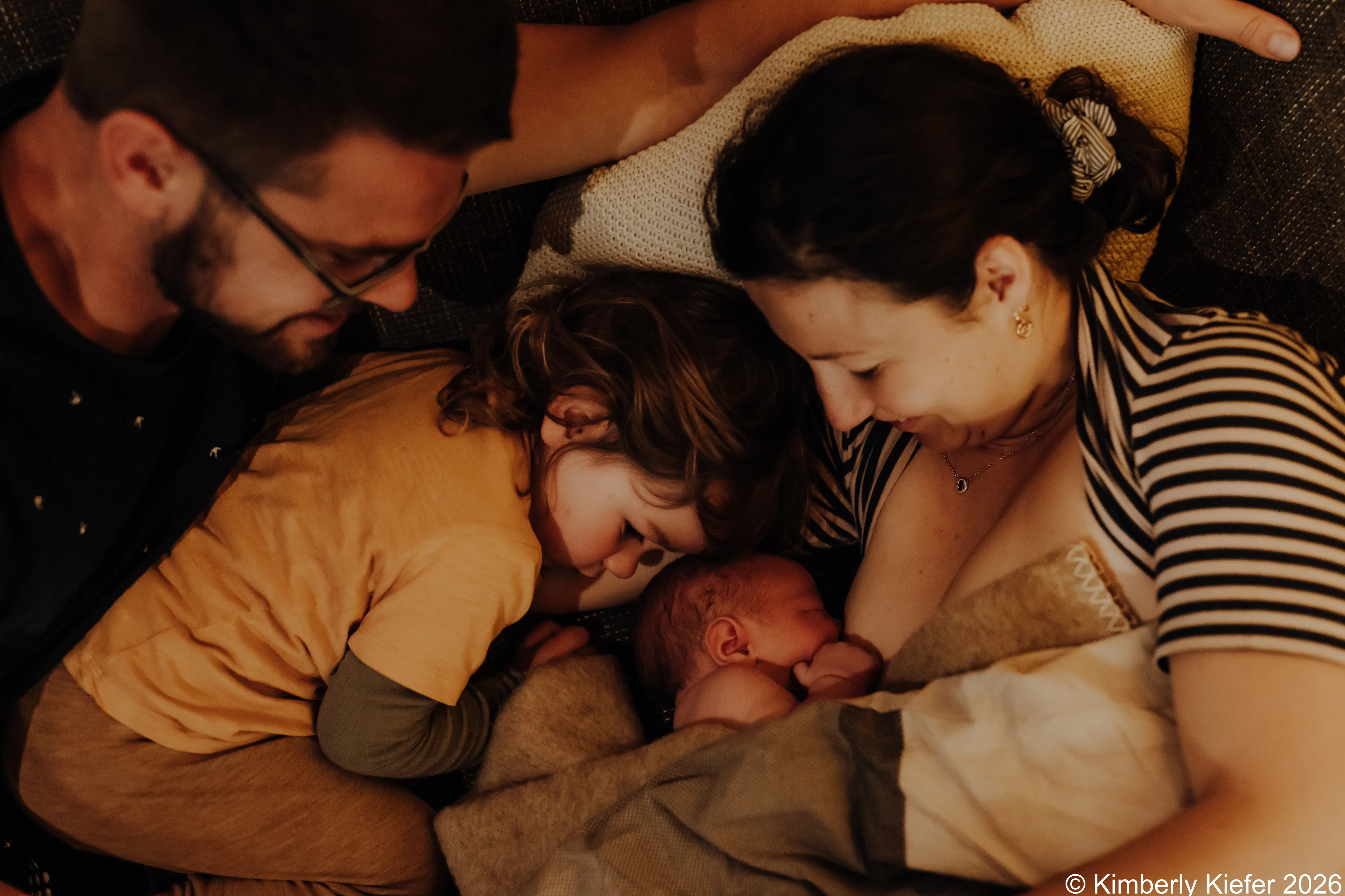 Familie Kiefer nach der Geburt